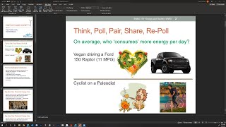 Energy 101 - Lecture 1 - Personal Energy Use Intro