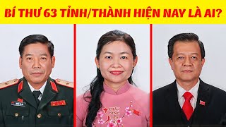 Chân Dung 63 Bí Thư Tỉnh Ủy, Thành Ủy Hiện Nay (P1)