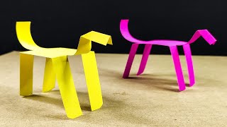 Walking Paper Dog Robot | DIY ORIGAMI ROBOT | How to make | Paper ART 013