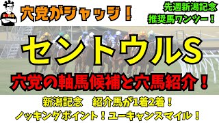 【穴党の セントウルS】【先週推奨馬ワンツー！】第153話 セントウルステークス2023 ～穴馬も紹介！コース特徴・過去傾向・馬場予想・人気馬短評・過去データ紹介アリ！～