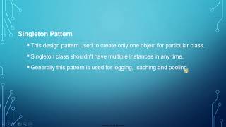 Design Pattern Intro and Singleton Demo - Tamil