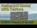 Ursina python first person shooter game video 2 : Adding 3D model with Texture