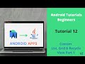 Listview |GridView |CustomView |ReyclerView |Creating List Recycler Grid View (Custom ListView)