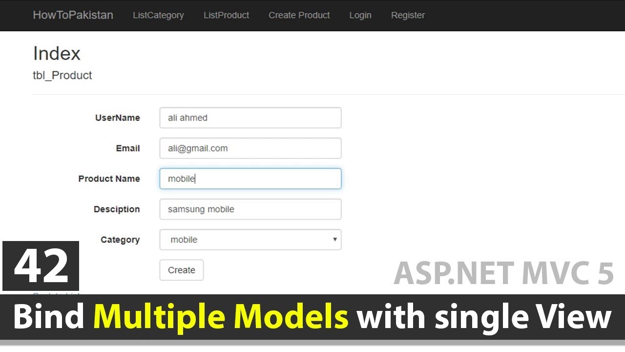 How To Bind Multiple Models With Single View In Asp.net Mvc - Asp.net ...