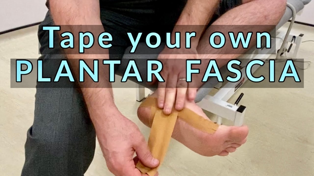 Tape Your Own Plantar Fascia - Low Dye Taping Technique - YouTube