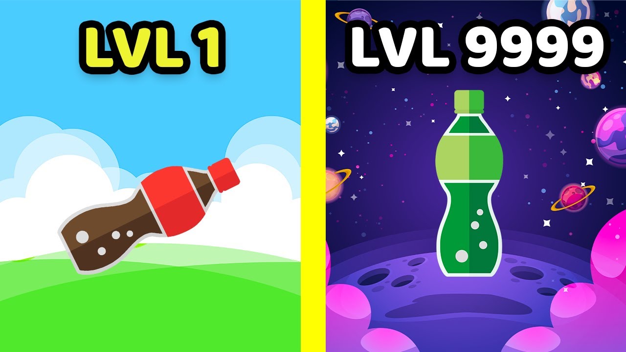 Bottle Flip 3D ALL NEW LEVELS! BOTTLE FLIP 3D WORLD RECORD GAMEPLAY ...