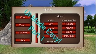 Unity 3D Tutorial: How to make a Option Panel UI with buttons and scroll bars Part 1.