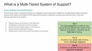 Intro to MTSS and Navigation