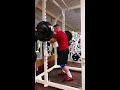 front squats 280lbs for 9 reps strength training