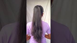 try this Voluminous ponytail hairstyle hack/#hairstyle #hair #hairtutorial #hacks #ponytail #shorts