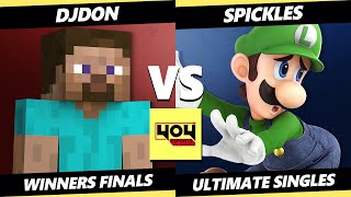 4o4 Weekly 31 WINNERS FINALS - DJDon (Steve) Vs. Spickles (Luigi) Smash Ultimate - SSBU