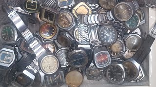 Ricoh Watches Japan Rare Antique classic Automatic day date watches need service lot4sale.