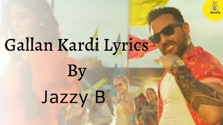 Gallan Kardi Lyrics - Jawaani Jaaneman | Latest Hindi Movie Song 2020