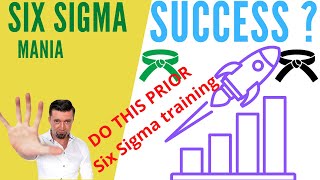 Six Sigma Certification - prior training steps Green belt and Black belt
