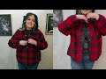 amazon plus size try on haul jackets tops flannels feat involand