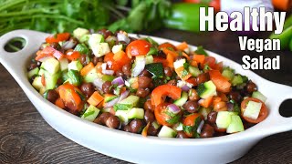 I Never Get Bored Of Eating This Salad! Black Chickpea, Carrot, Zucchini! Weight Loss Recipe