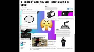 Article Critiquing - 6 Pieces of Gear You Will Regret Buying in 2022