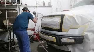 গাড়িতে রং মারা#painting #denting #mechanic