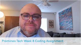 Promineo Tech Week 8 Coding Assignment