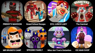 Grand School Escape, ESCAPE EVIL LUNCH LADY! (Obby), Escape Miss Ani-Tron's Detention! #roblox