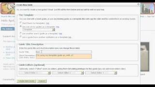 Creating a New Guide in LibGuides