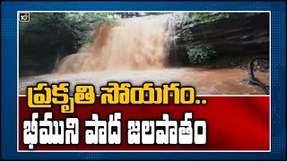 ప్రకృతి సోయగం.. భీముని పాద జలపాతం | Bheemuni Paadam Waterfalls | Waranagal | 10TV News