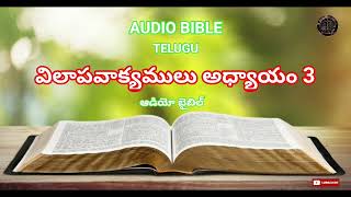 AUDIO BIBLE TELUGU ( LAMENTATION CHAPTER 3 )  విలాపవాక్యములు అధ్యాయం 3