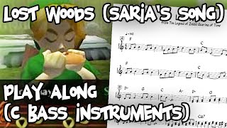 Lost Woods (Saria's Song) - Play Along - C Bass Version