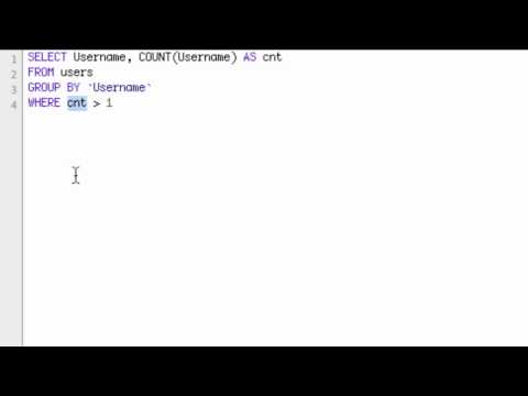 mySQL Find Duplicates mySQL Find Duplicates