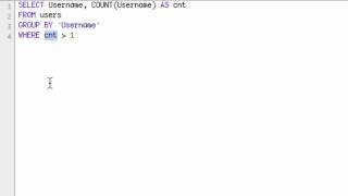 mySQL Find Duplicates