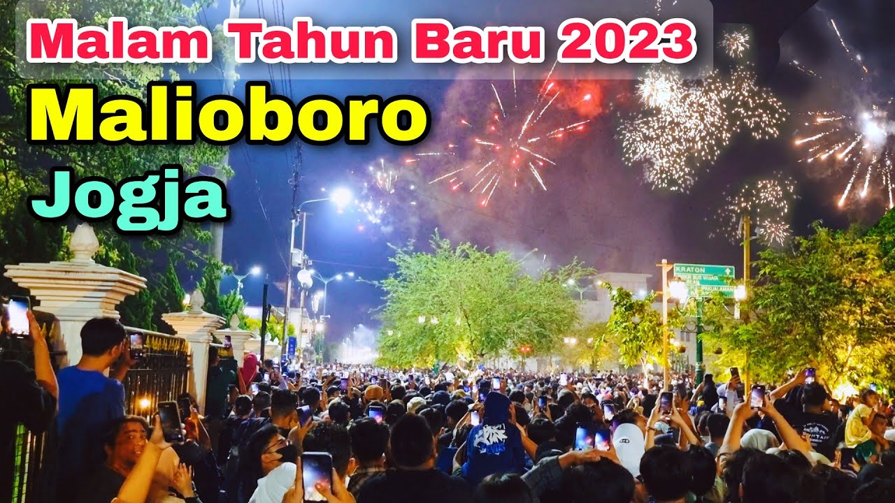 Malioboro Yogyakarta Saat Malam Tahun Baru 2023 Sangat Ramai | Wisata ...