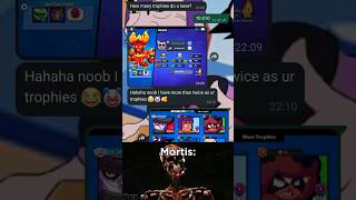 Pov: Mortis 💀 #brawlstars #mortis #trophy #supercell #viral #fyp #record #10k #shorts #skull