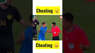 Live Cheating With Indian Football Players #sunilchhetri #football #shortsvideo #shorts
