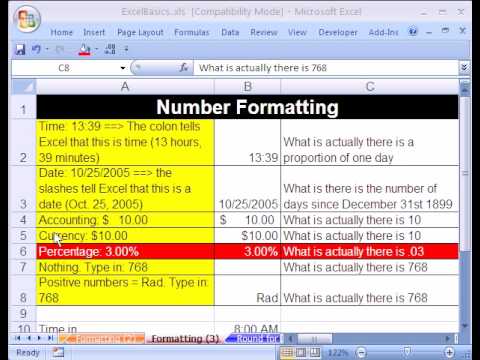 Excel Basics #13: Percentage Number Format Excel Basics #13: Percentage Number Format