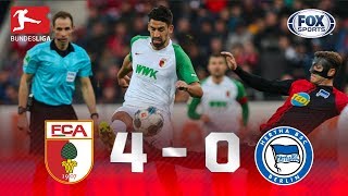 Augsburgo - Hertha Berlin [4-0] | GOLES | Jornada 12 | Bundesliga