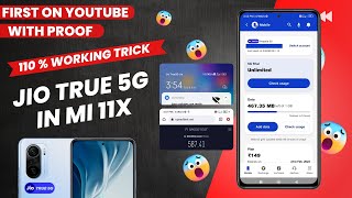 110% WORKING TRICK ON MI 11X JIO TRUE 5G | ACTIVATE JIO WELCOME OFFER IN MI 11X