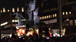 [4K]2017.7.13杭全神社_平野郷_夏祭り_だんじり祭_宮入り_大阪市平野区_杭全神社大鳥居前