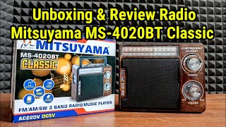 Unboxing & Review Radio Mitsuyama MS-4020BT Classic