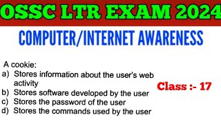 Target OSSC LTR & CGL Exam !! Computer/ Internet Awareness MCQs !! Imp for SSD Sevak Sevika TGT OSAP