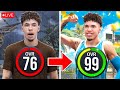 LaMelo Ball 60 - 99 OVERALL - NO MONEY SPENT (76-78 OVERALL) EP. 5