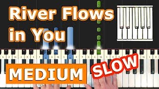 Yiruma - River Flows In You - Piano Tutorial Easy SLOW - How To Play (Synthesia)