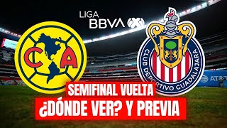 🔴America vs chivas Semifinal Vuelta ¿DONDE VER? PREVIA Y MÁS con @VillaVillaMX