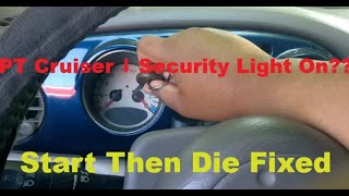 PT Cruiser Starts Then Dies? Security Light On? (SKIM Module Delete/Fix)
