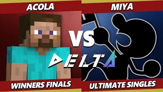 Delta 5 Winners Finals - Acola (Steve) Vs. Miya (Game \u0026 Watch) Smash Ultimate - SSBU