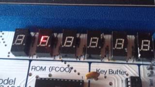 Heathkit ET-3400 microprocessor trainer first run: testing LED segments