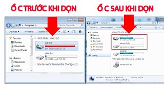 Cách xóa các file rác trong ổ C win 7, win 8, win 10