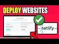 How To Deploy A Website On Netlify | Deploy Html Website On Netlify