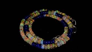 Natural opal necklace 18