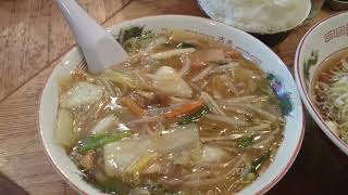 藤沢「よなかそば」冷しサンマーメン・麺大盛・ライス大