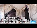 one girl finds hope through education in afghanistan unicef